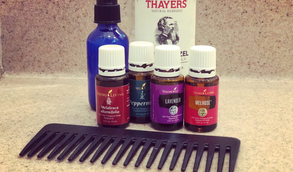 Natural chemical-free safe lice deterrent prevention spray essential oils
