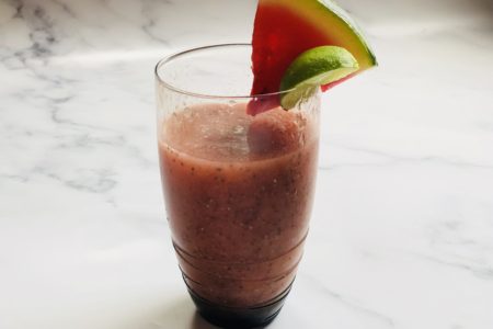 Watermelon-Chia Detox Smoothie | Dairy-free | Reduces stomach bloat