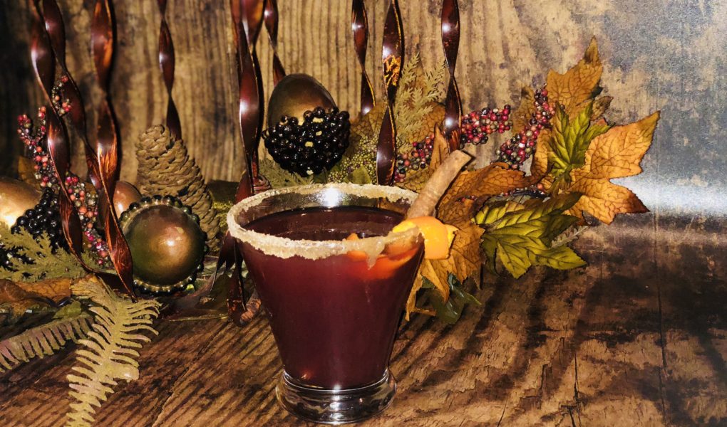 Spiced Cider Martini: Perfect "Fall-in-a-Glass" Drink with Vodka, Pomagrante, Cider, and Fall Spices