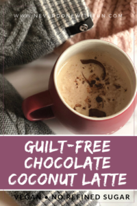 Guilt-Free Chocolate Coconut Latte: Clean Eating, Dairy-Free, Keto-Friendly, No Processed Sugar Alternative to Starbucks