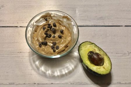 Healthy Guilt-Free Chocolate Peanut Butter Nice Cream, made with banana and avocado | Dairy-free, clean, keto friendly