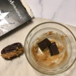 Salted Dark Chocolate Stuffed Date: A totally indulgent but still Paleo vegan chocolate treat #cleansweets #vegan #chocolate #medjooldates