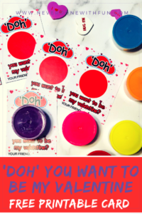 Play-Doh Valentine Printable for Toddlers: Easy Cheap Make-Your-Own Cards with Dollar Store Play-Doh #valentines #toddlers #crafts