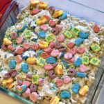 Lucky Charms Leprechaun Treats | A magically delicious twist on classic Rice Krispie Treats #stpatricksday #holidays #ricekrispietreats