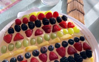 Healthier Fruit Pizza | No Refined Sugar | Gluten-Free | So Delicious #paleo #cleaneating #healthier #norefinedsugar