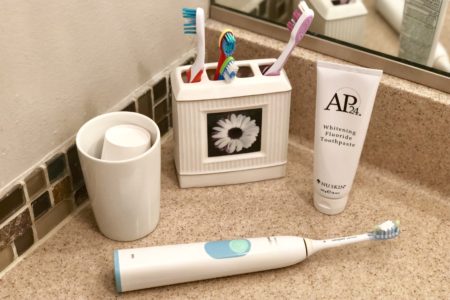 30 Days to a Whiter Smile: AP-24 Put To the Coffee-Addicted Mama Test #ap24whiteningfluoridetoothpaste #teethwhitener #oralcare #drybrushing