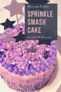 Amaretto Almond Buttercream Ombre Sprinkle Cake | Boozy grownup dessert with Disaronno Amaretto liquor in every bite | Recipe, tools, decorating tips and more #cakedecorating #sprinklecake #dessertrecipes #layercake