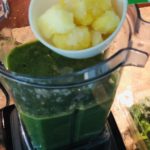 Green detox smoothie avocado spinach green apple clean eating health veggie-loaded smoothie recipe #smoothie #greensmoothie #detox