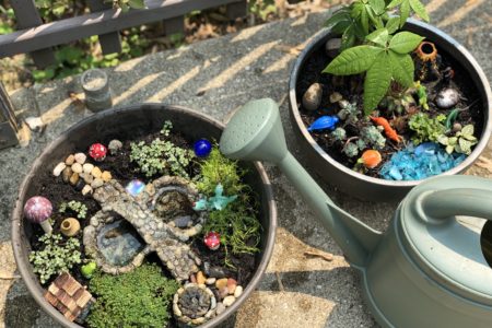 How to create a magical fairy garden bowl | Miniature gardening accessories, container gardening tips, whimsical fairy garden accessories to plant with your kids #gardening #containergardening #fairygarden