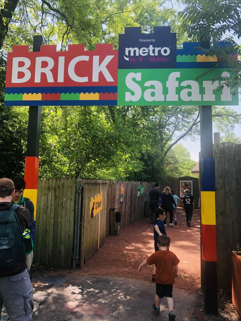 LEGO Brick Safari Entrance at Brookfield Zoo beginning of exhibit Family Field Trip Brookfield Zoo