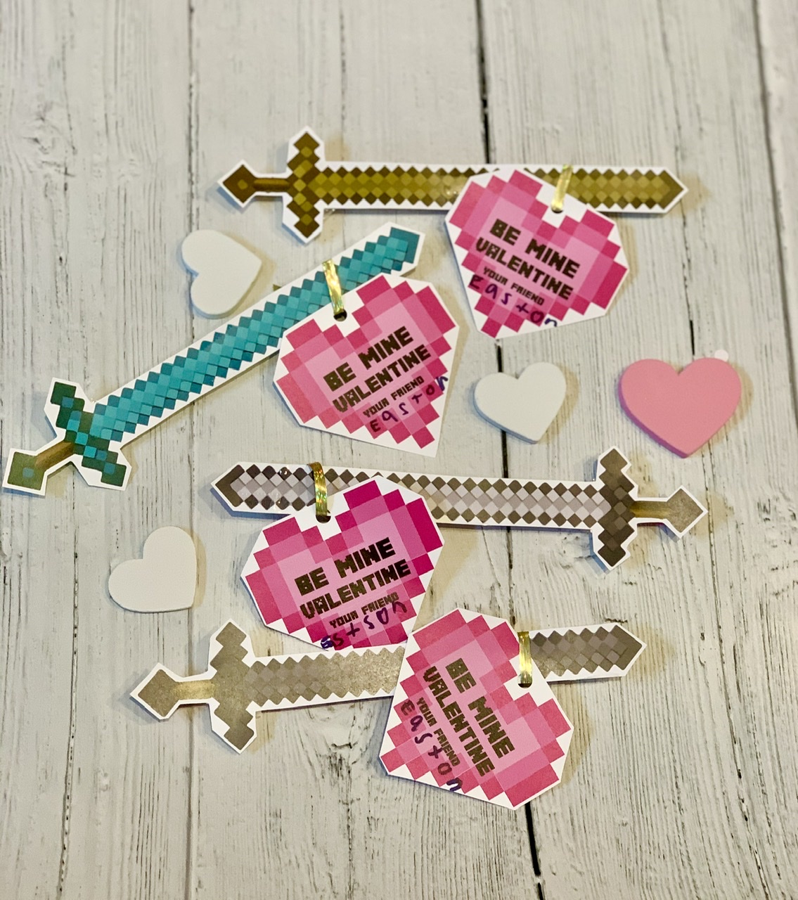 Minecraft Free Printable Valentine