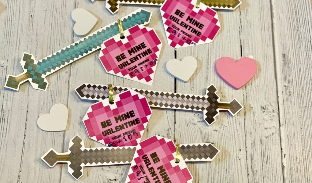 Minecraft Free Printable Valentine