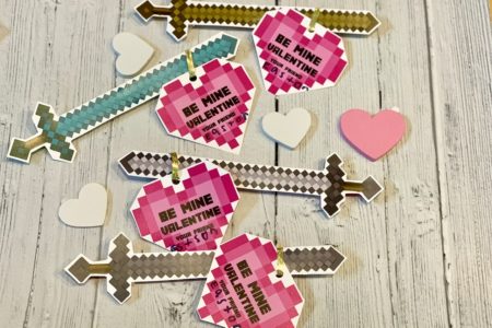 Minecraft Free Printable Valentine