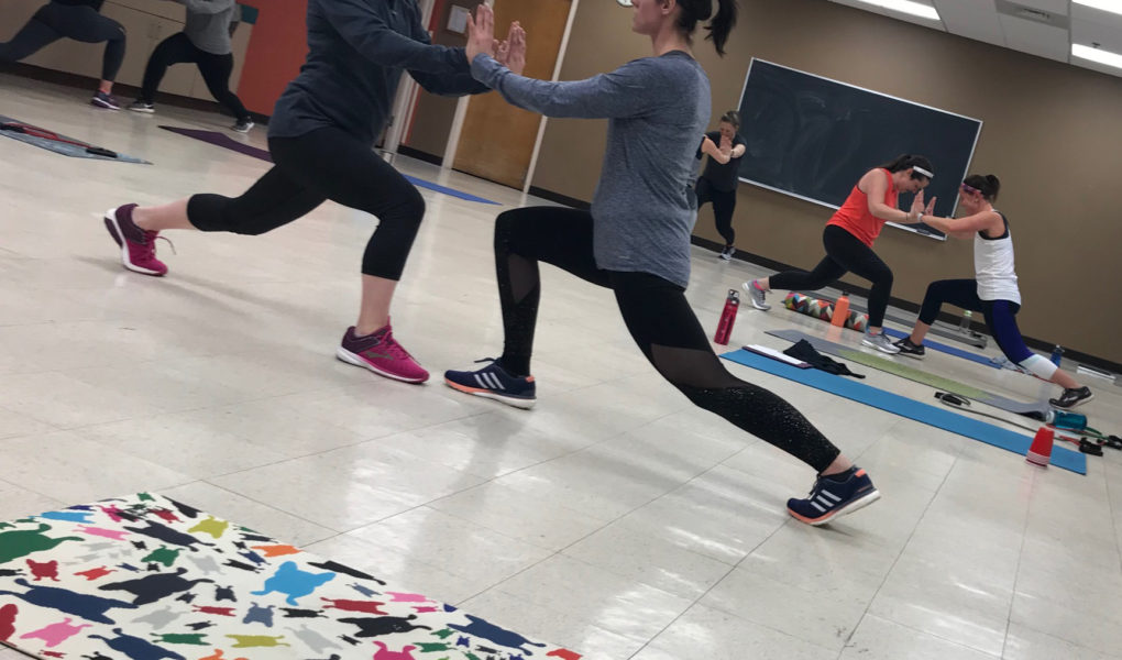 Partner Workout Lunges Exercise
