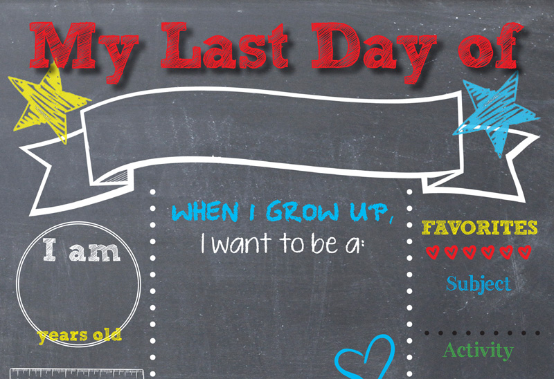 Last Day of Kindergarten Sign Last Day of School Printable Last Day of