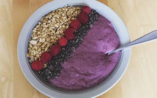PB & J Protein Smoothie Bowl | PB Fit Powder clean eating breakfast recipe
