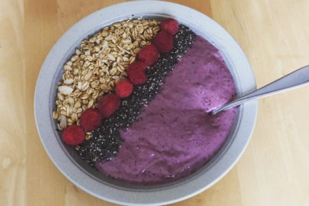 PB & J Protein Smoothie Bowl | PB Fit Powder clean eating breakfast recipe