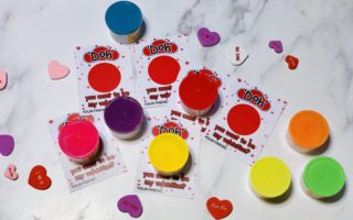 Play-Doh Valentine Printable for Toddlers: Easy Cheap Make-Your-Own Cards with Dollar Store Play-Doh #valentines #toddlers #crafts