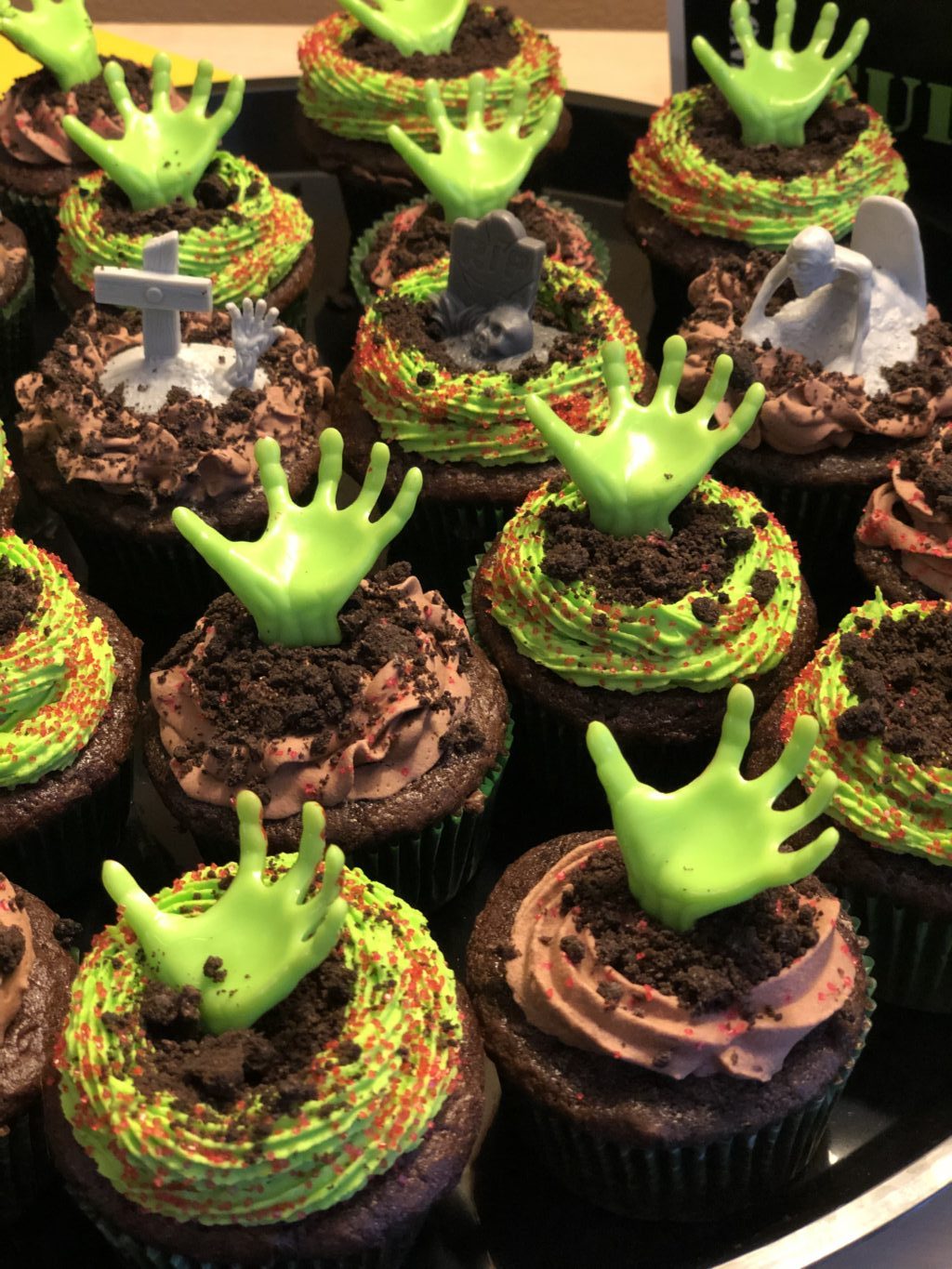 Zombie Graveyard Cupcakes