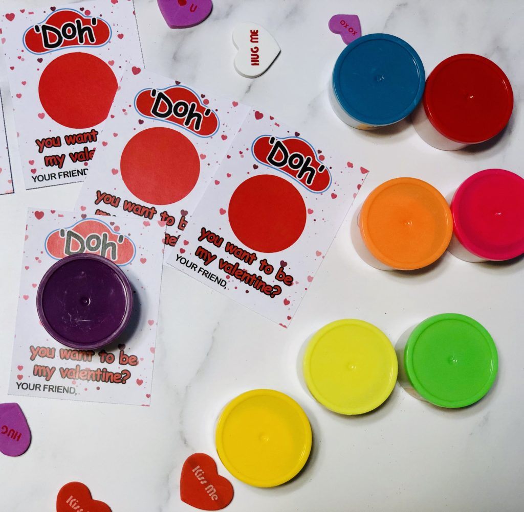 Play-Doh Valentine Printable for Toddlers - #NeverDoneWithFun