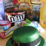 St. Patrick's Day Leprechaun Bait Trail Mix sweet and salty snack mix for kids and adults with cereal, candy, pretzels, more #stpatricksday #leprechaun #snacks #recipes #holidays