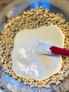 Lucky Charms Leprechaun Treats | A magically delicious twist on classic Rice Krispie Treats #stpatricksday #holidays #ricekrispietreats