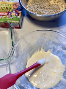 Lucky Charms Leprechaun Treats | A magically delicious twist on classic Rice Krispie Treats #stpatricksday #holidays #ricekrispietreats