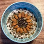 Mint Chocolate Chip Smoothie Bowl | Healthy high-protein, low-sugar breakfast recipe #smoothiebowl #smoothie #cleaneating #breakfastrecipes