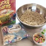 Lucky Charms Leprechaun Treats | A magically delicious twist on classic Rice Krispie Treats #stpatricksday #holidays #ricekrispietreats