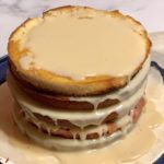 Amaretto Almond Buttercream Ombre Sprinkle Cake | Boozy grownup dessert with Disaronno Amaretto liquor in every bite | Recipe, tools, decorating tips and more #cakedecorating #sprinklecake #dessertrecipes #layercake