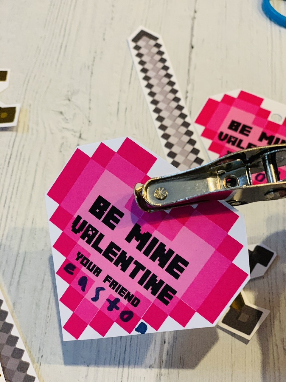 Minecraft Free Printable Valentine